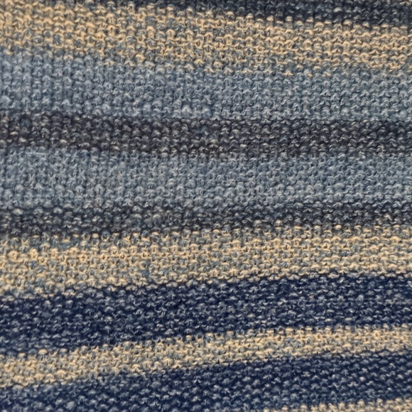 CHAPS* vintage blue/gray sweater striped long sleeve boat neck high quality - Picture 4 of 9